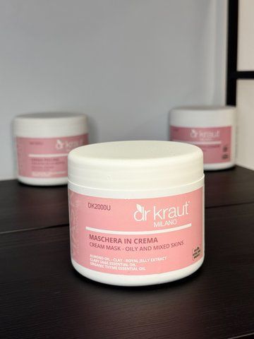 Кремова маска для жирної та комбінованої шкіри / Cream mask oily skins / Dr.Kraut / 500мл DK2000U фото