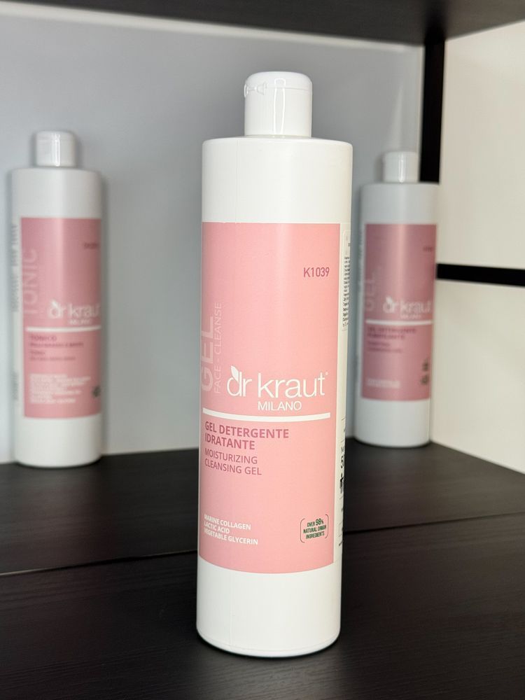 Очищуючий зволожуючий гель з морським колагеном / Moisturising cleansing gel / Dr.Kraut 500 мл K1039 фото
