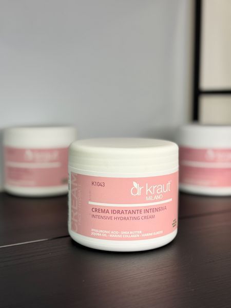 Інтенсивний зволожуючий крем з гіалуроновою кислотою / Intensive hydrating cream with hyaluronic acid and marine collagen / Dr.Kraut 500 мл K1043 фото