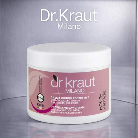 Захисний денний крем Dr.Kraut з морським колагеном SPF 90 500 мл &mdash; фізичний сонцезахист KatyBeauty