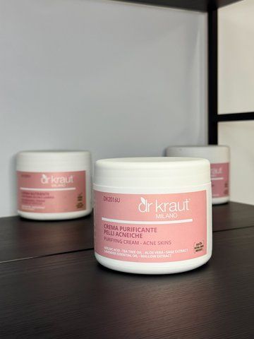 Крем для шкіри з акне з азелаїнової кислотою / Purifying cream for acne skin / Dr.Kraut 500 мл DK2016U фото