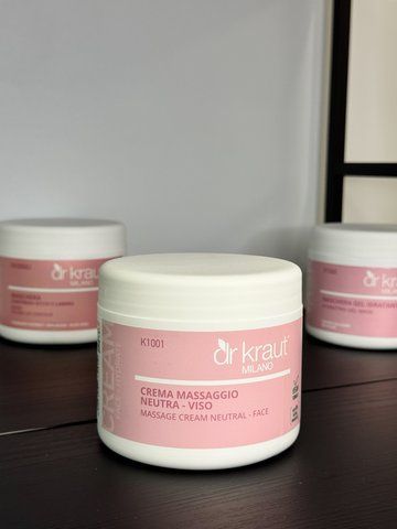 Нейтральний масажний крем для обличчя / Massage cream neutral &ndash; face / Dr.Kraut 500 мл K1001 фото